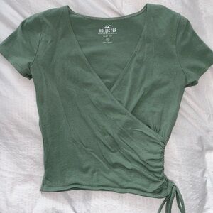 Holister Side Tie Baby Tee